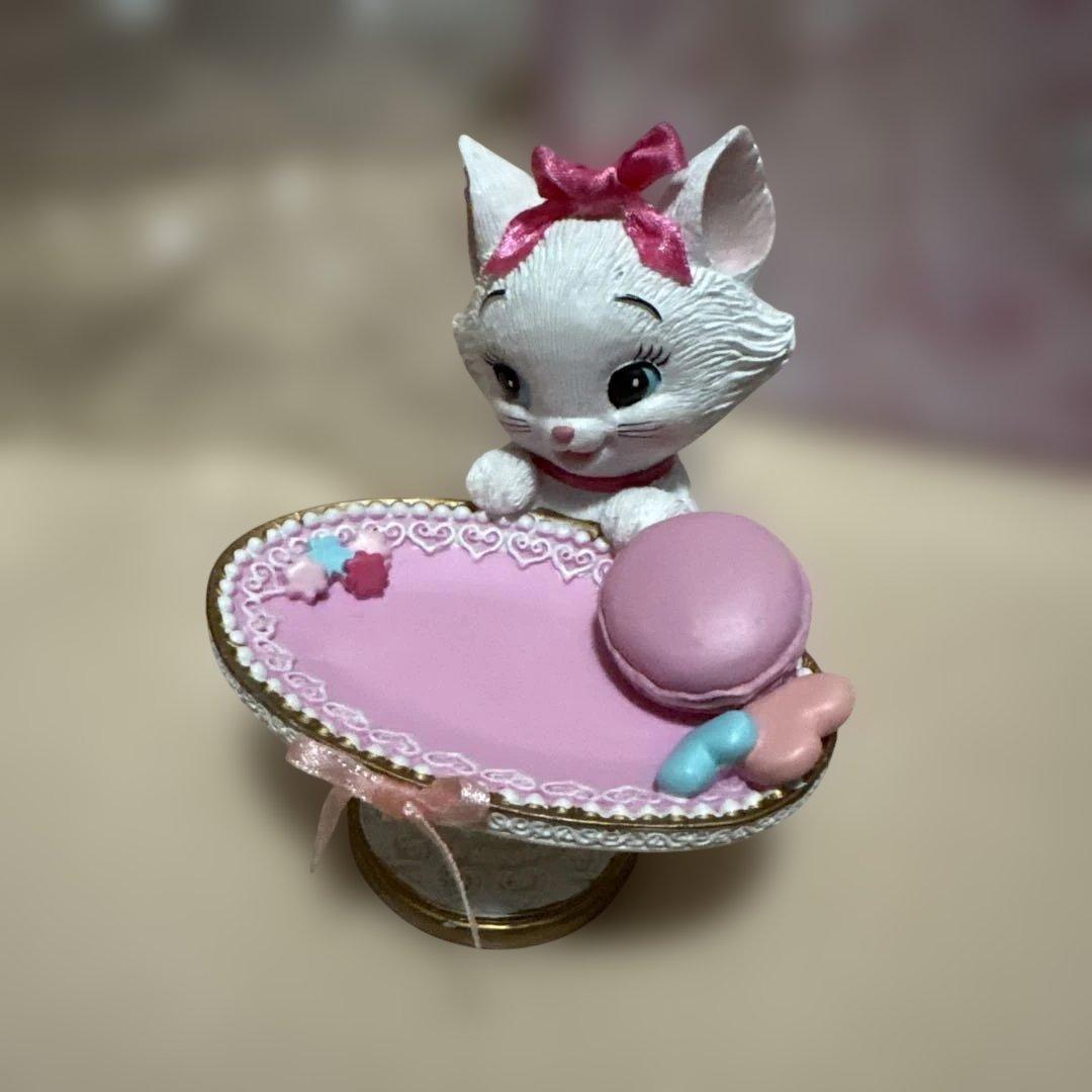 ディズニー マリー アクセサリートレー おしゃれキャット 陶器 置物 フィギュア