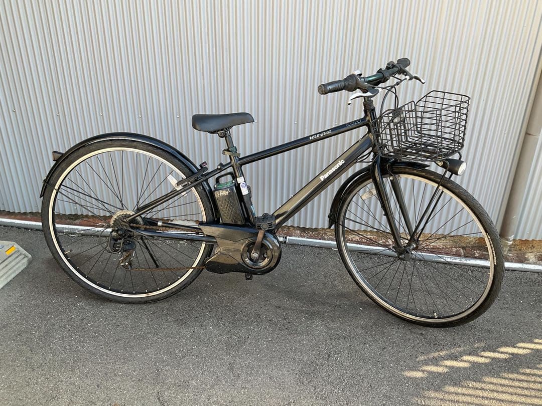 パナソニック最新機種電動アシスト自転車ベロスター700c×350ブラックアルミ