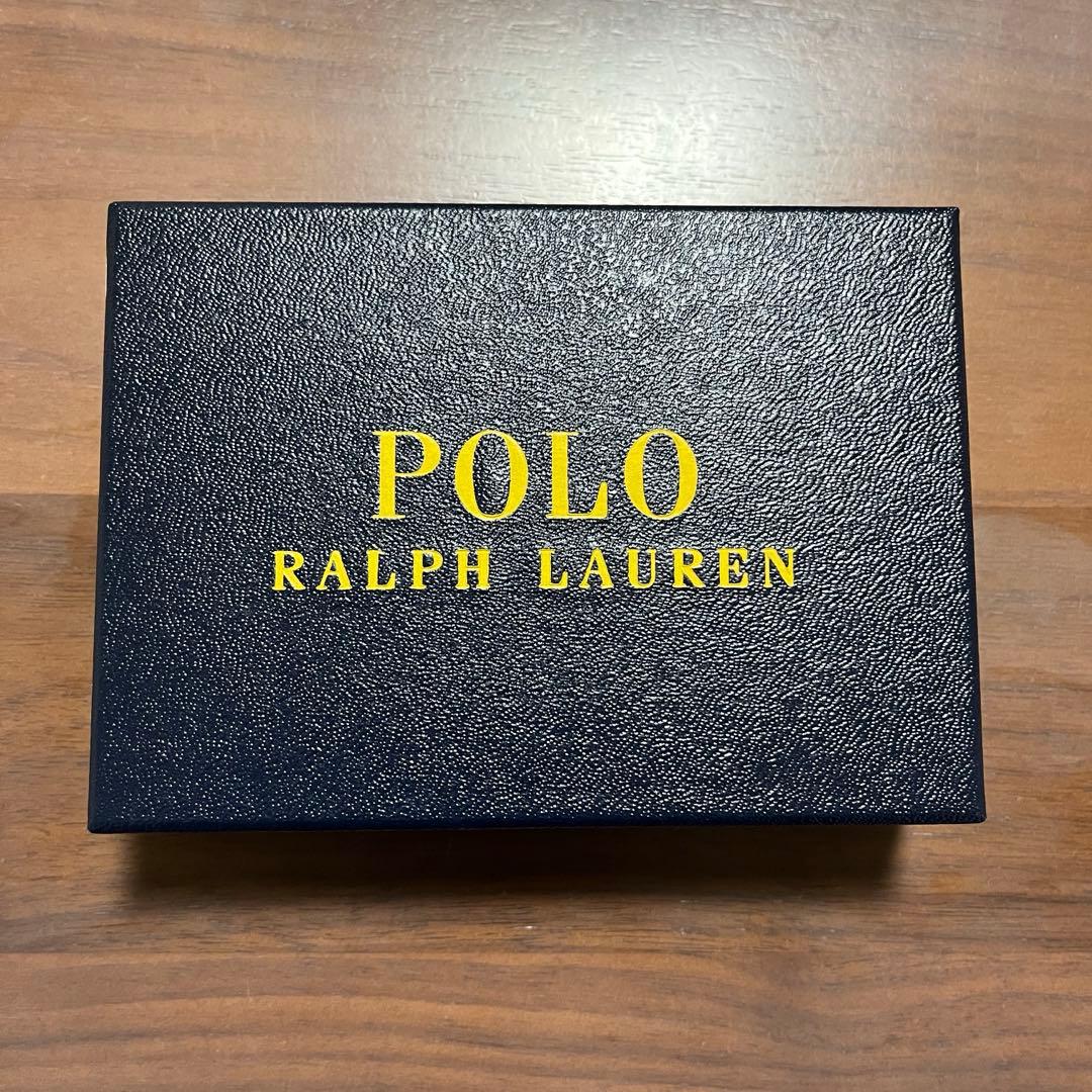 Polo Ralph Lauren 名刺入れ 黒 赤