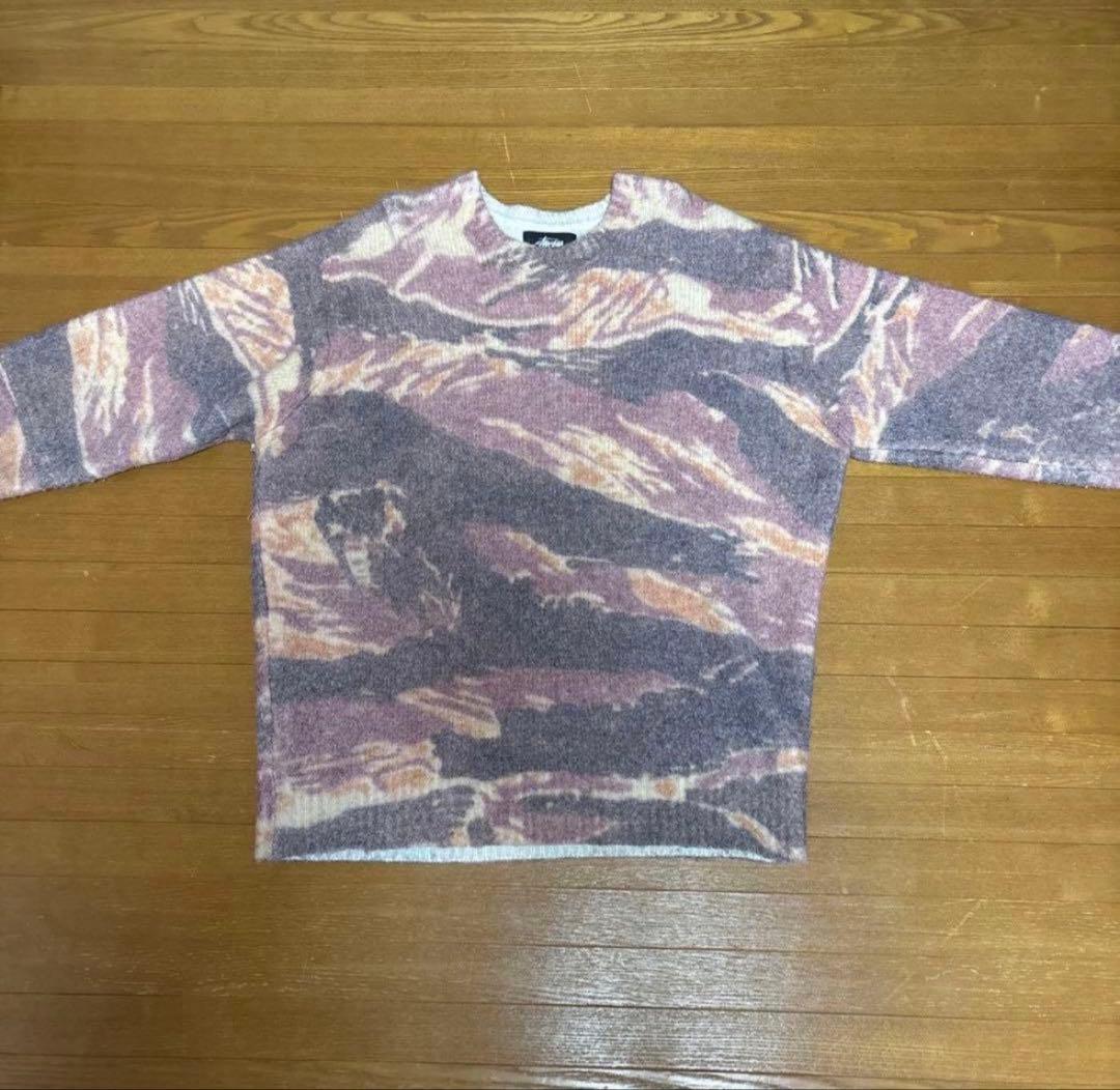 stussy 22aw マーブル模様　ニットセーター