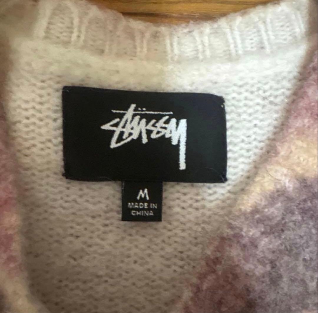 stussy 22aw マーブル模様　ニットセーター