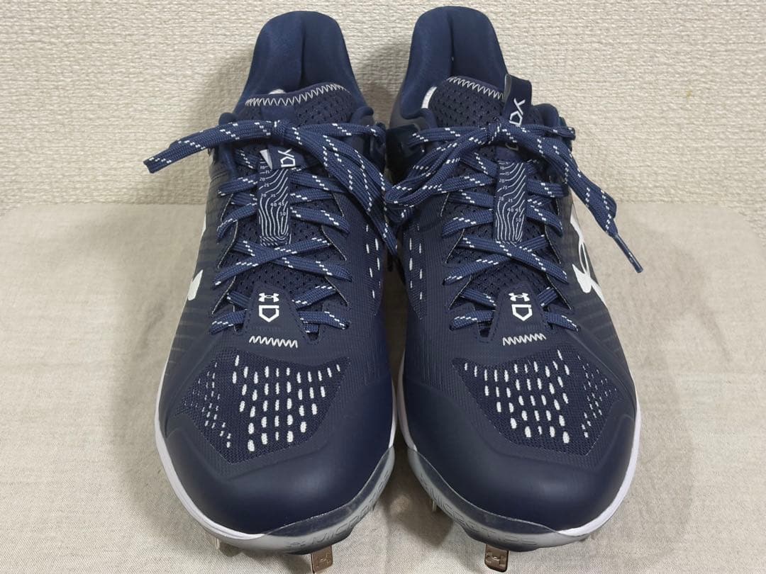 【日本未発売】UNDER ARMOUR海外モデル スパイク ネイビー28.5 ③