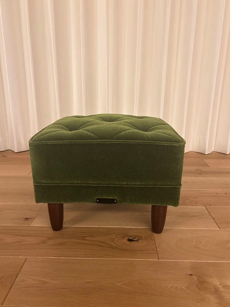 超美品　KARIMOKU60 カリモク　オットマン モケットグリーン