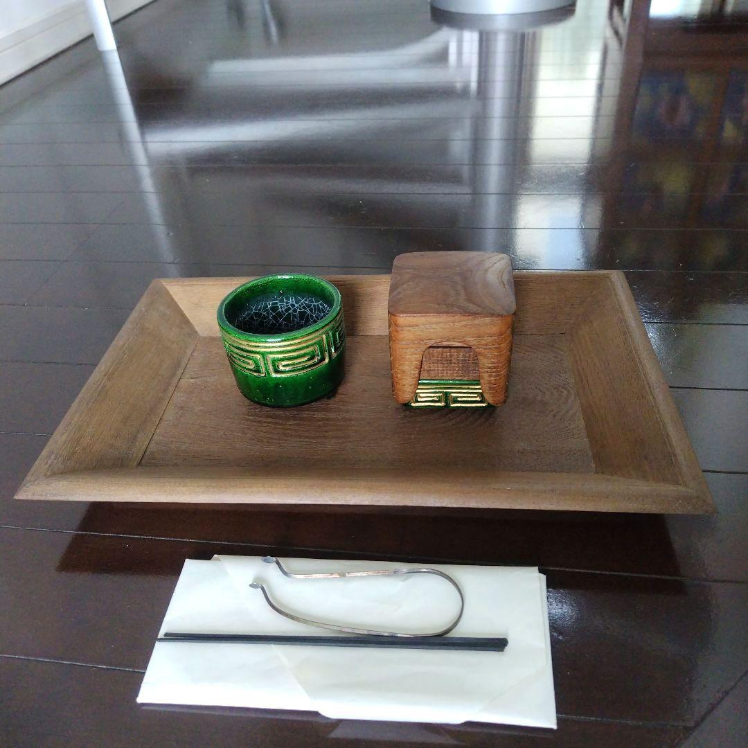 美品です！茶道具 香道具 桑香盆 セット