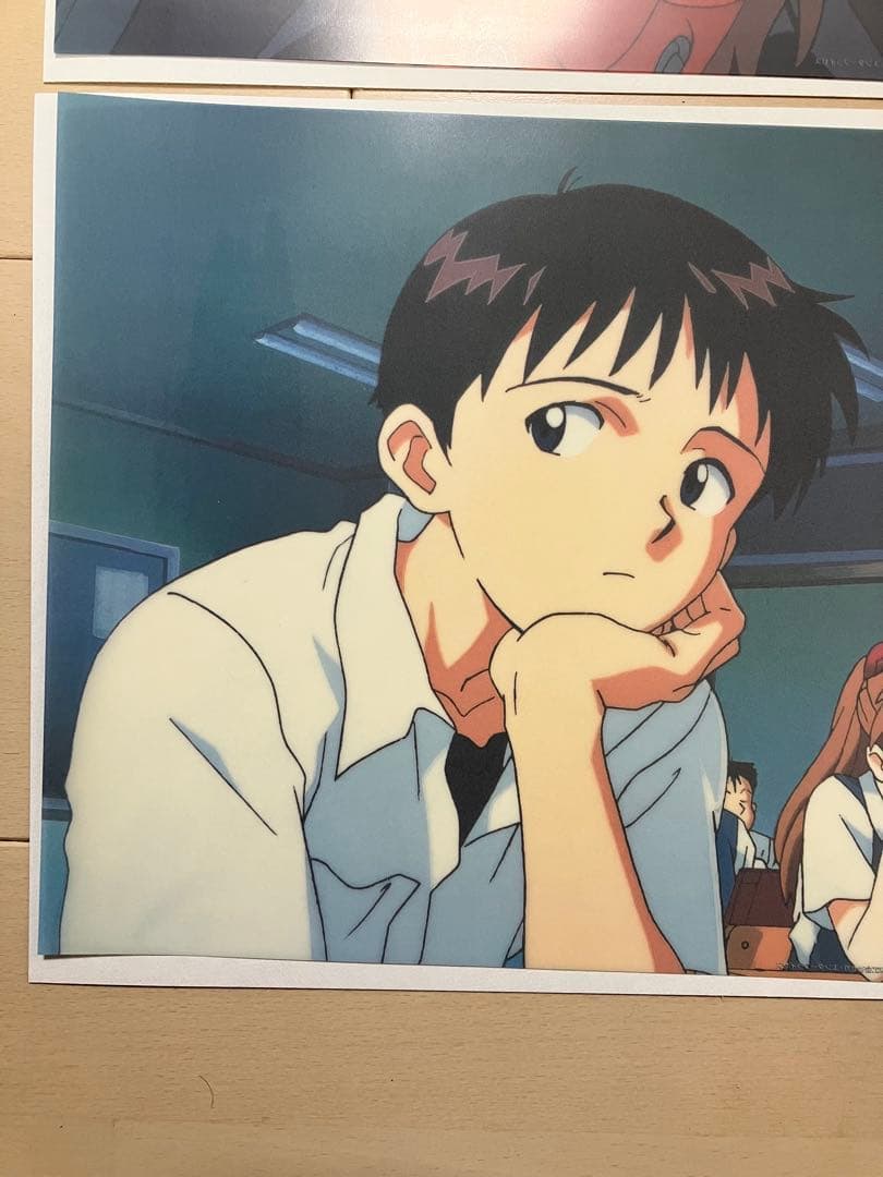 新世紀エヴァンゲリオン 限定 印刷セル画 セル倶楽部 アスカラングレー　碇シンジ