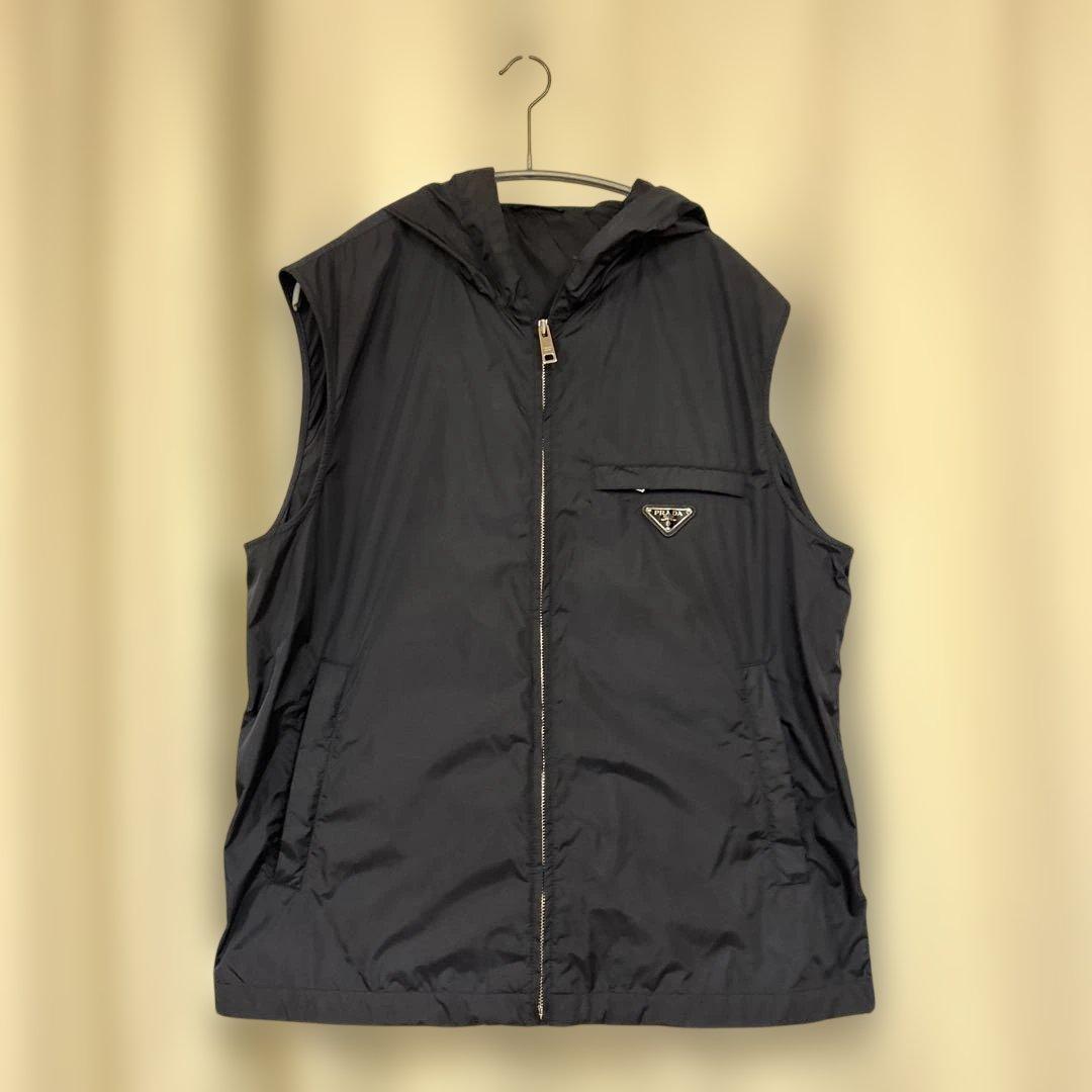 prada sga239 フード付きナイロンベスト アーカイブ