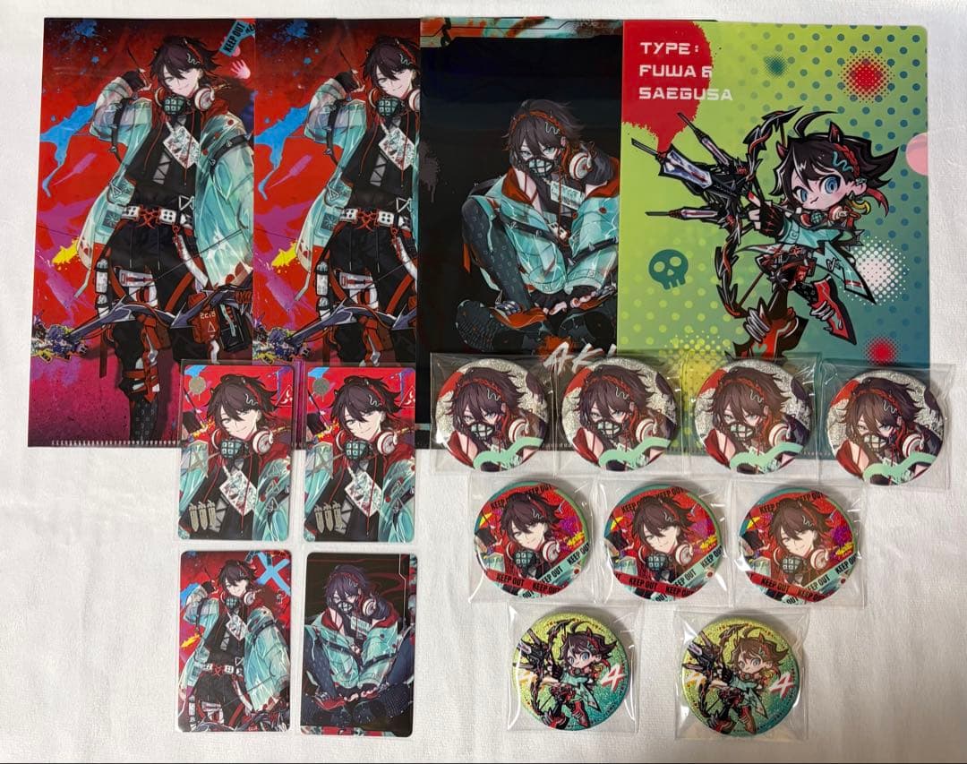 にじさんじ Stun Mode 三枝明那 缶バッジ カード クリアファイル