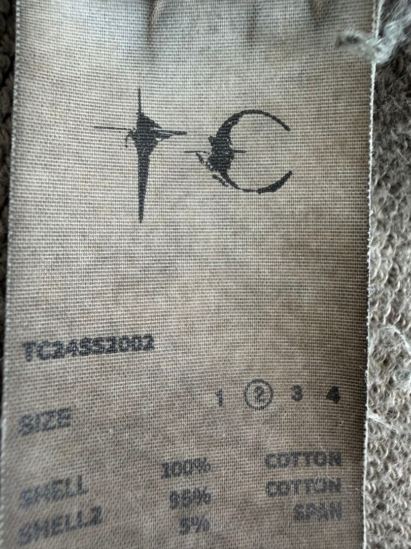 24ss THUG CLUB サグクラブ ダメージ加工 クルーネック スエット