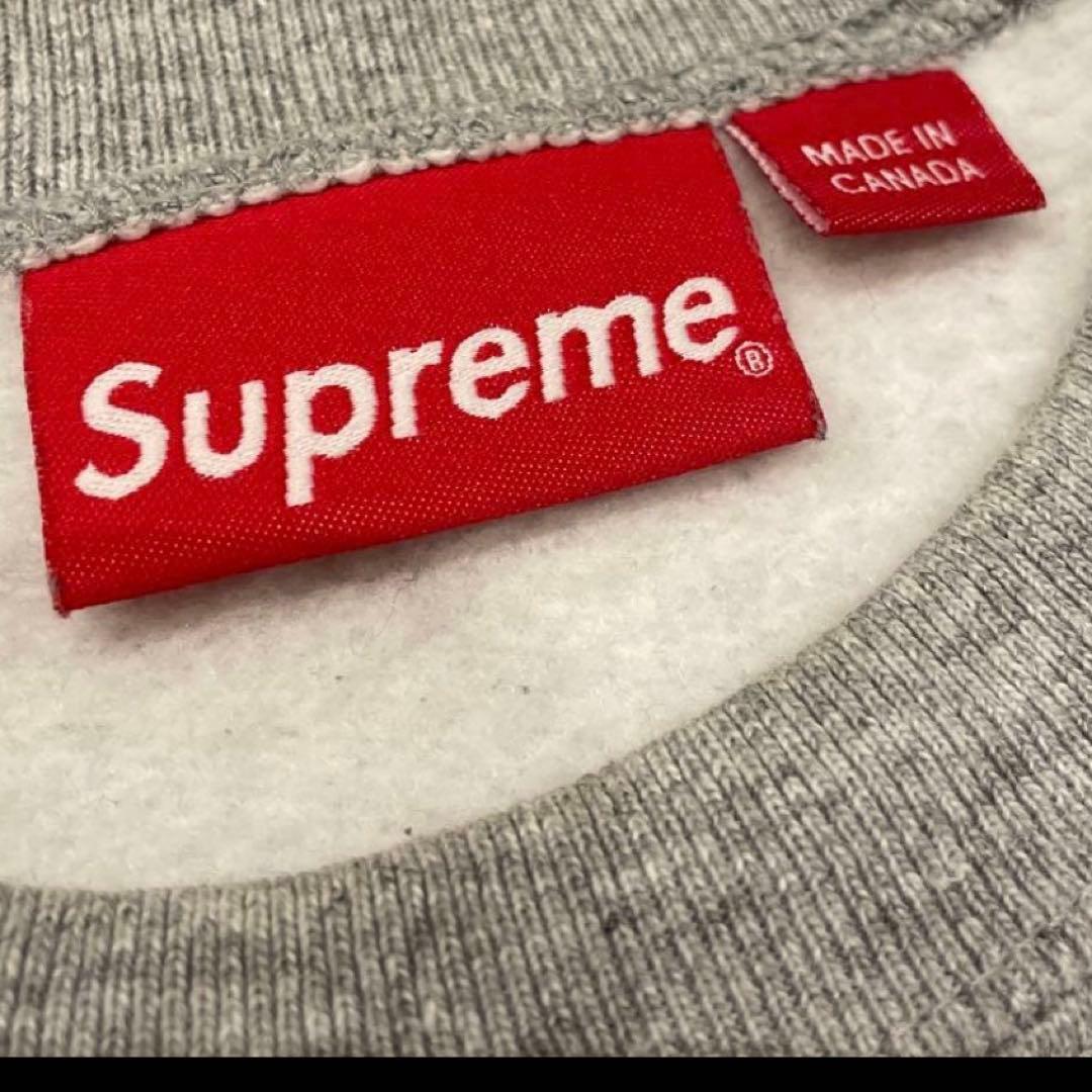 ど*来様 Supreme Box Logo Crewneck ヘザーグレー 22