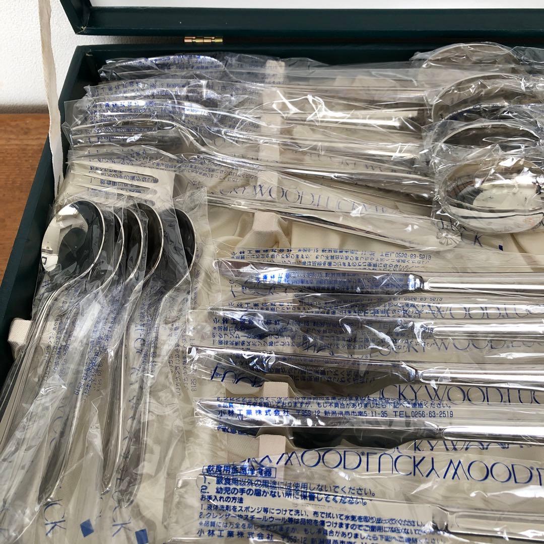 未使用　ラッキーウッド　マリエッタ　カトラリー40本セット　リボン　ハート