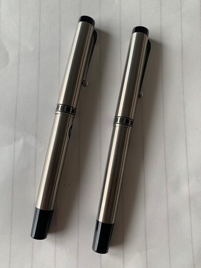 廃番 プラチナ 蝕刻 万年筆 18K 2本まとめ売り