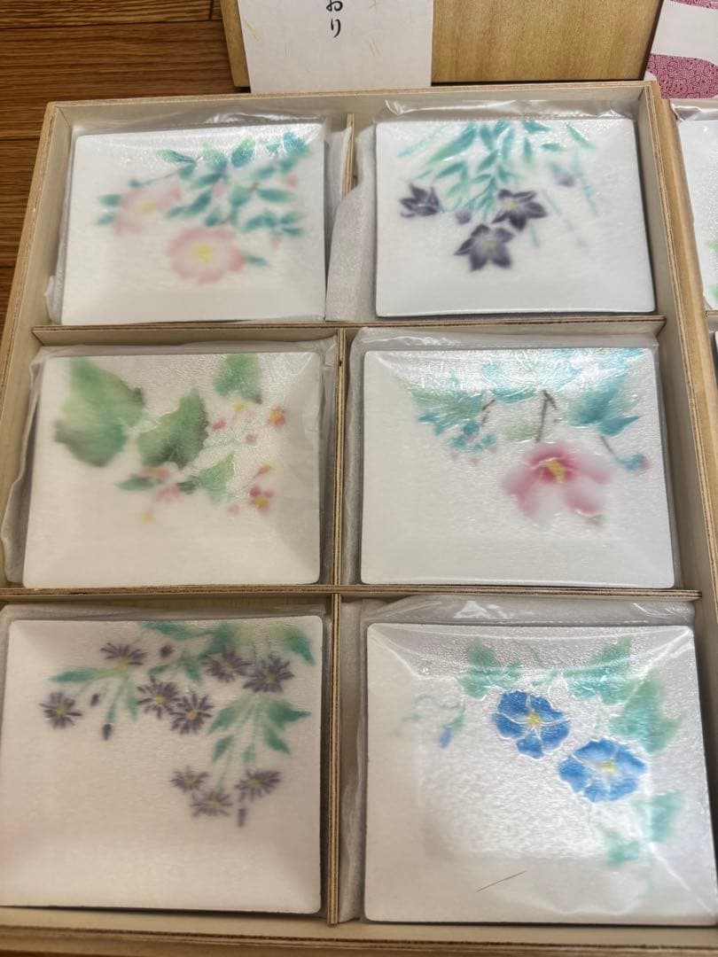 七宝焼 花柄 小皿 12枚セット