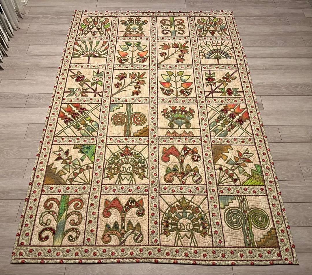 と*ん様 【美品】大型パッチワークキルト 230cm × 157cm