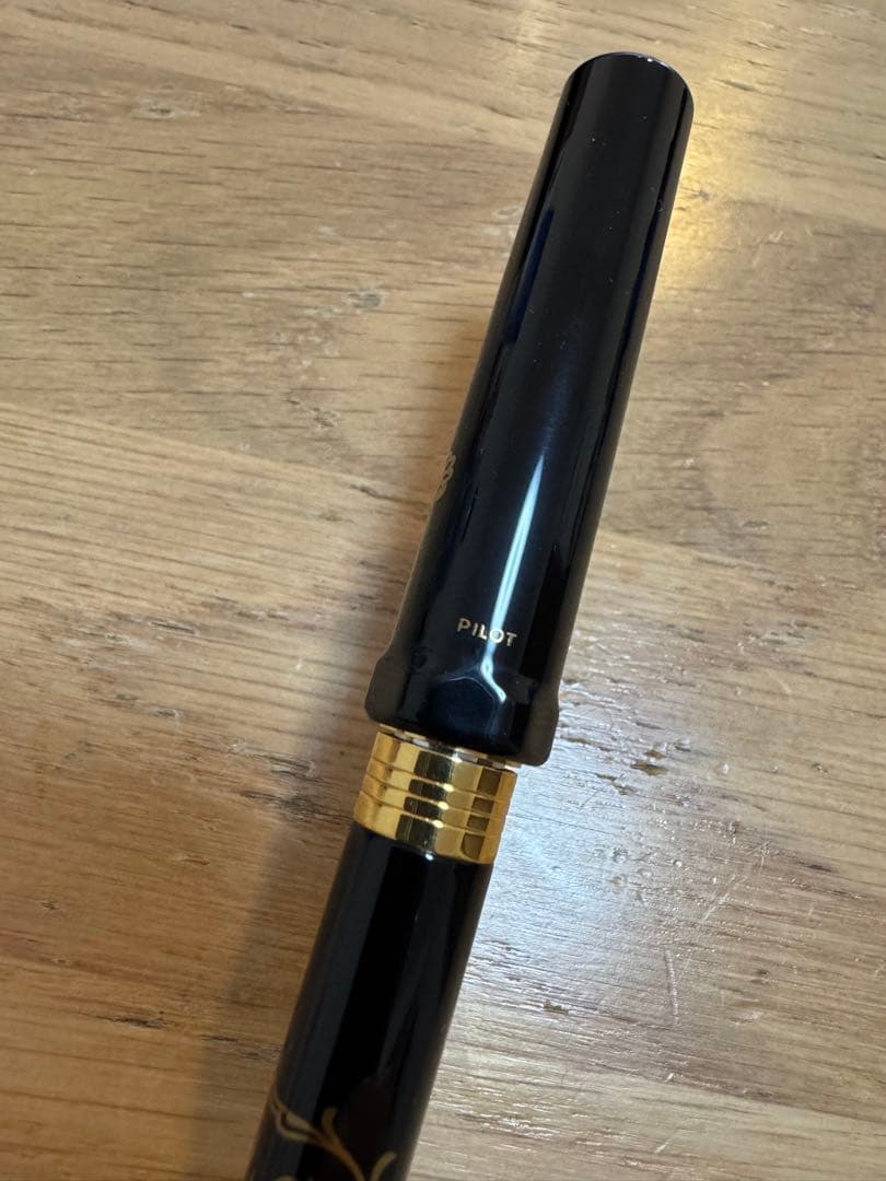 極美品 PILOT 蒔絵 國光会 万年筆 デスクペン 14K 585 M