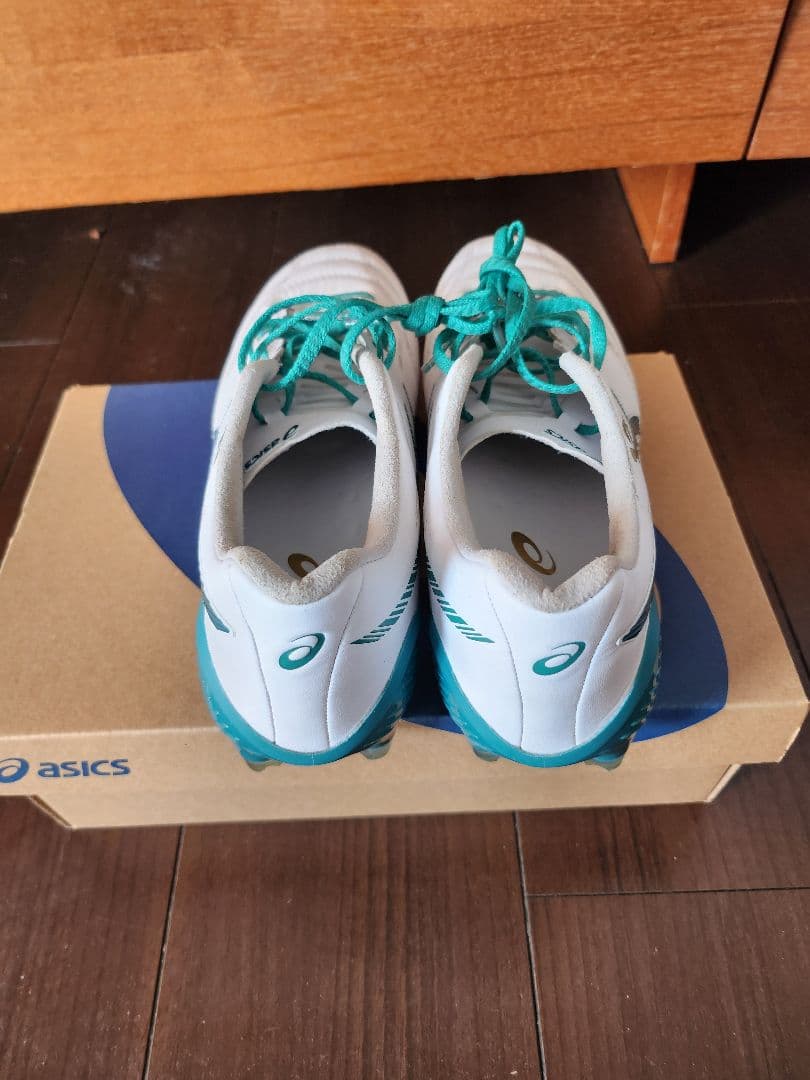 アシックスDSライトX-Fly5サッカースパイク24.5cmグリーン