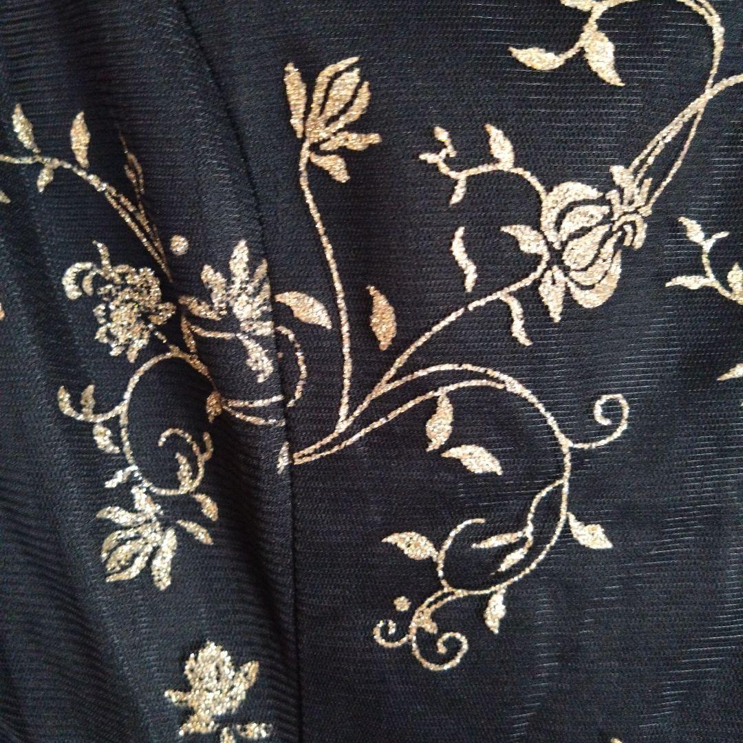 美品　花柄刺繍　社交ダンスドレス パーティードレス　Мサイズ