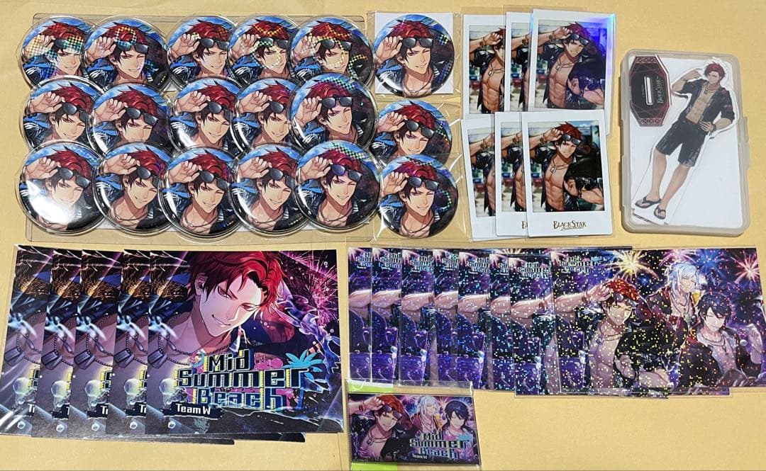 ブラスタ ブラックスター 黒曜 缶バッジ ブロマイド チェキ カード アクスタ