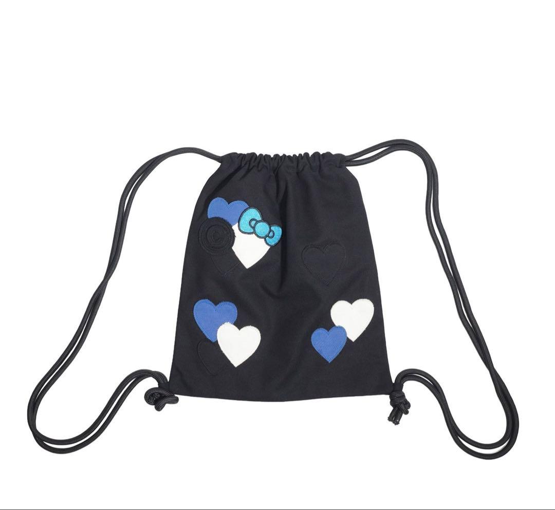 新品　パーキングデリバリー サンリオ コラボ　ナップサック　ブラック