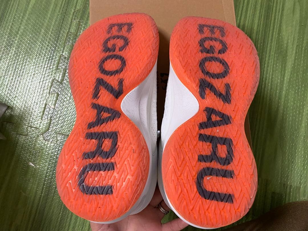 エゴザル　エゴブレイズ ホワイト×オレンジ　27cm