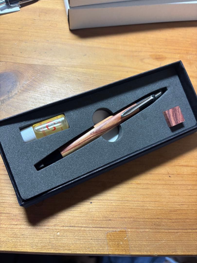 野原工芸！チューリップウッドシャーペン