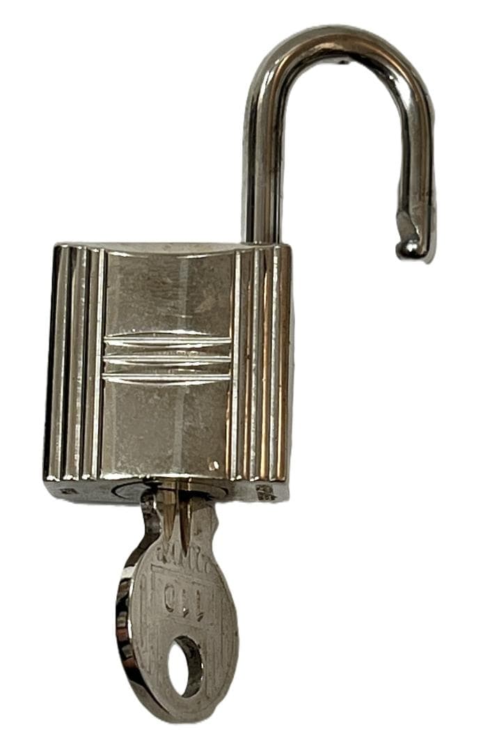 エルメス カデナ＆キー パドロック No.110 シルバー 中古品(23075※