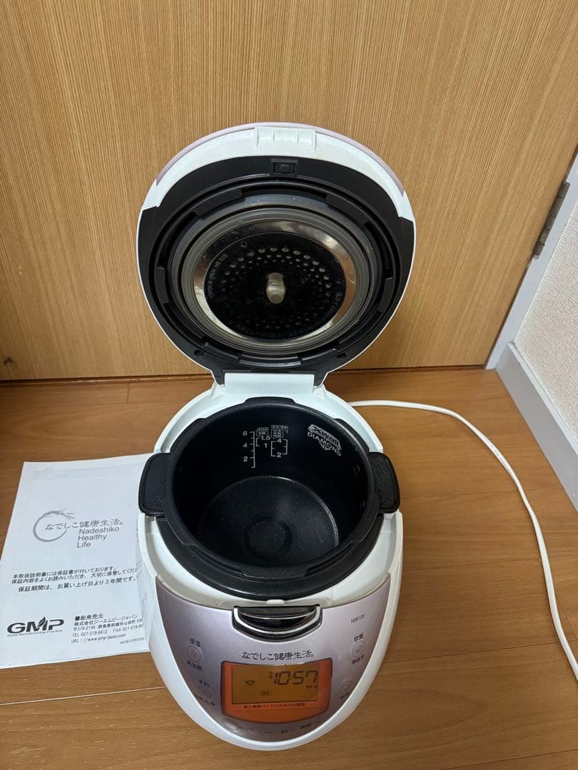 なでしこ健康生活　炊飯器　高圧力ヒーター式加熱式加熱　CRP-N0610N