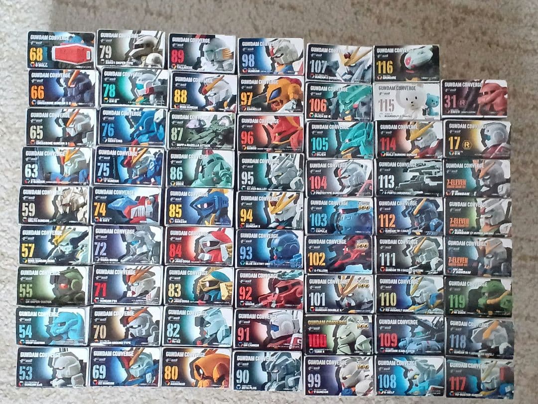 ガンダムコンバージ　旧シリーズ　62個まとめ売り