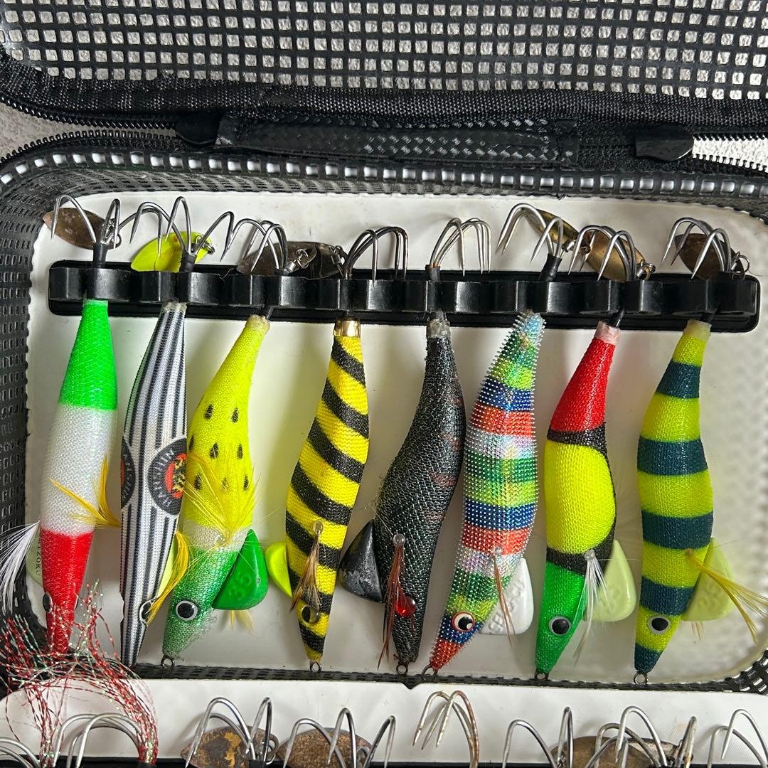 タコエギ ハリミツ 蛸 墨族 スッテ 豪華16本セット フラッシュブースト③