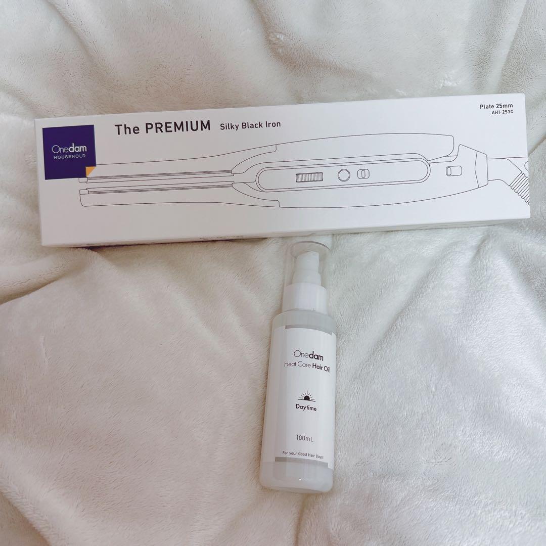 シルキーブラックヘアアイロンThe PREMIUM　ヒートケアヘアオイル