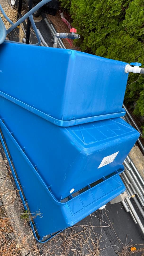 【三重県引き取り限定】ブルコンテナジャンボ400L×3つセット穴開き