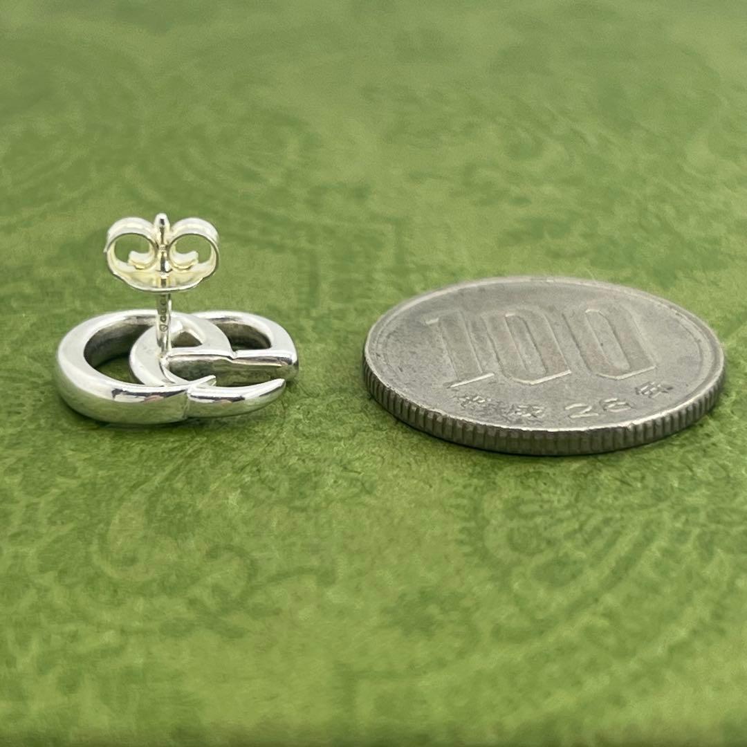 GUCCI ダブルG スタッズ 片耳 ピアス 053361