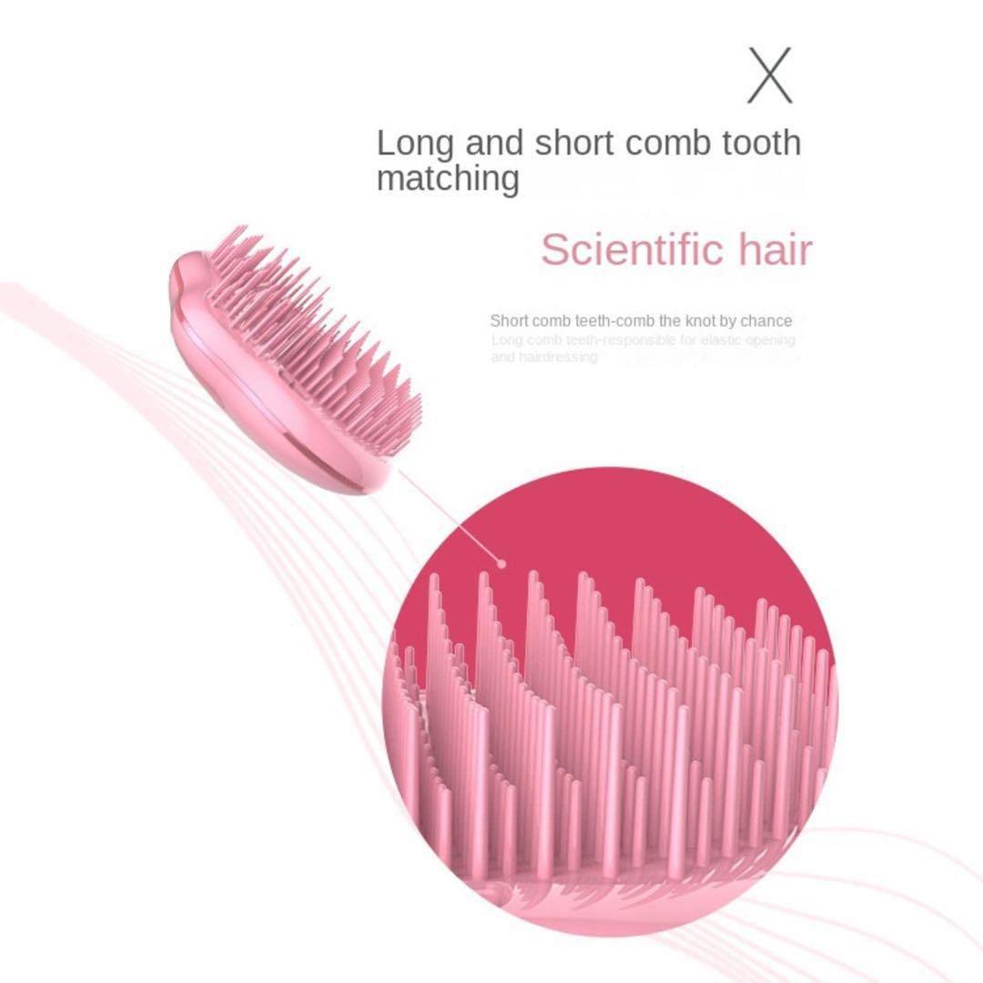 美容⭐︎ ヘアブラシ　髪を絡ませないなめらかな櫛 かわいい　携帯用　猫　肉球