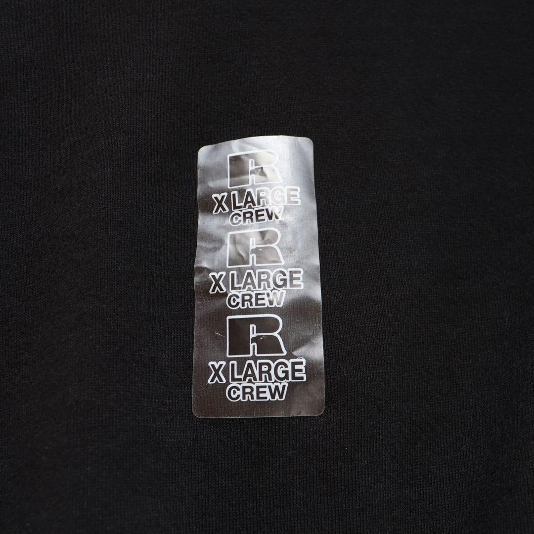 デッドストック ブラック 90s Russell ラッセル スウェット XL無地