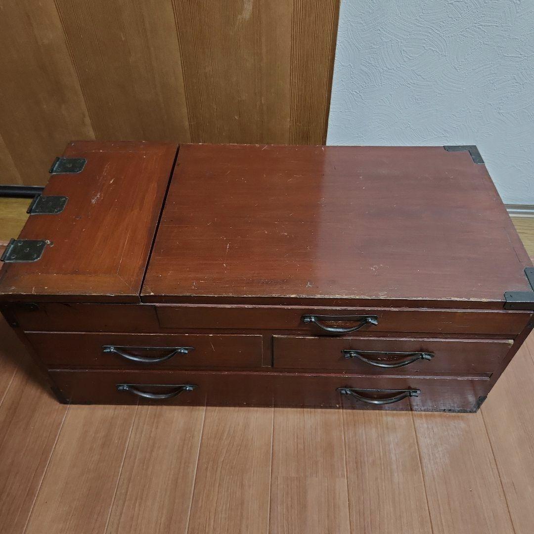 古い　書類棚　帳簿棚　箪笥　引き出し　古道具　アンティーク　ヴィンテージ　タンス