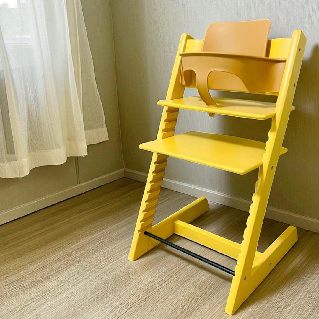 ベビーセット無し！ストッケ トリップトラップ 廃盤色 イエロー ベビーセット