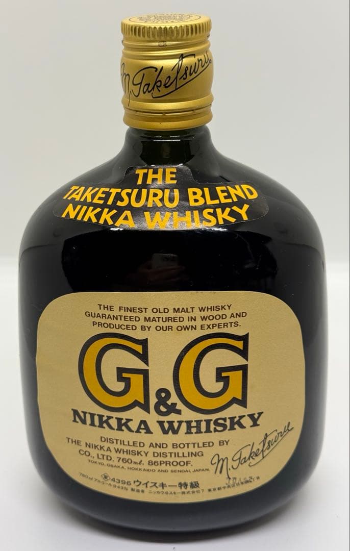 古酒 ニッカウイスキーG&G TAKETSURU BLEND760mlライター付