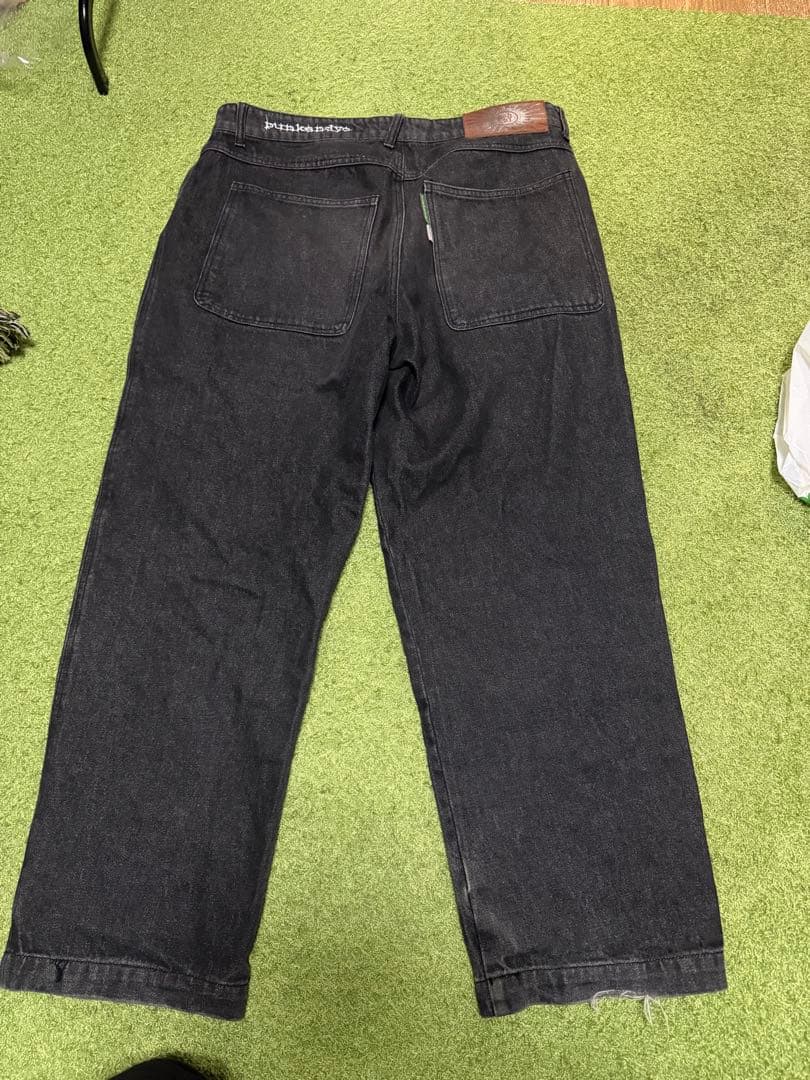 punkandyo バギーデニム ブラック 34インチ