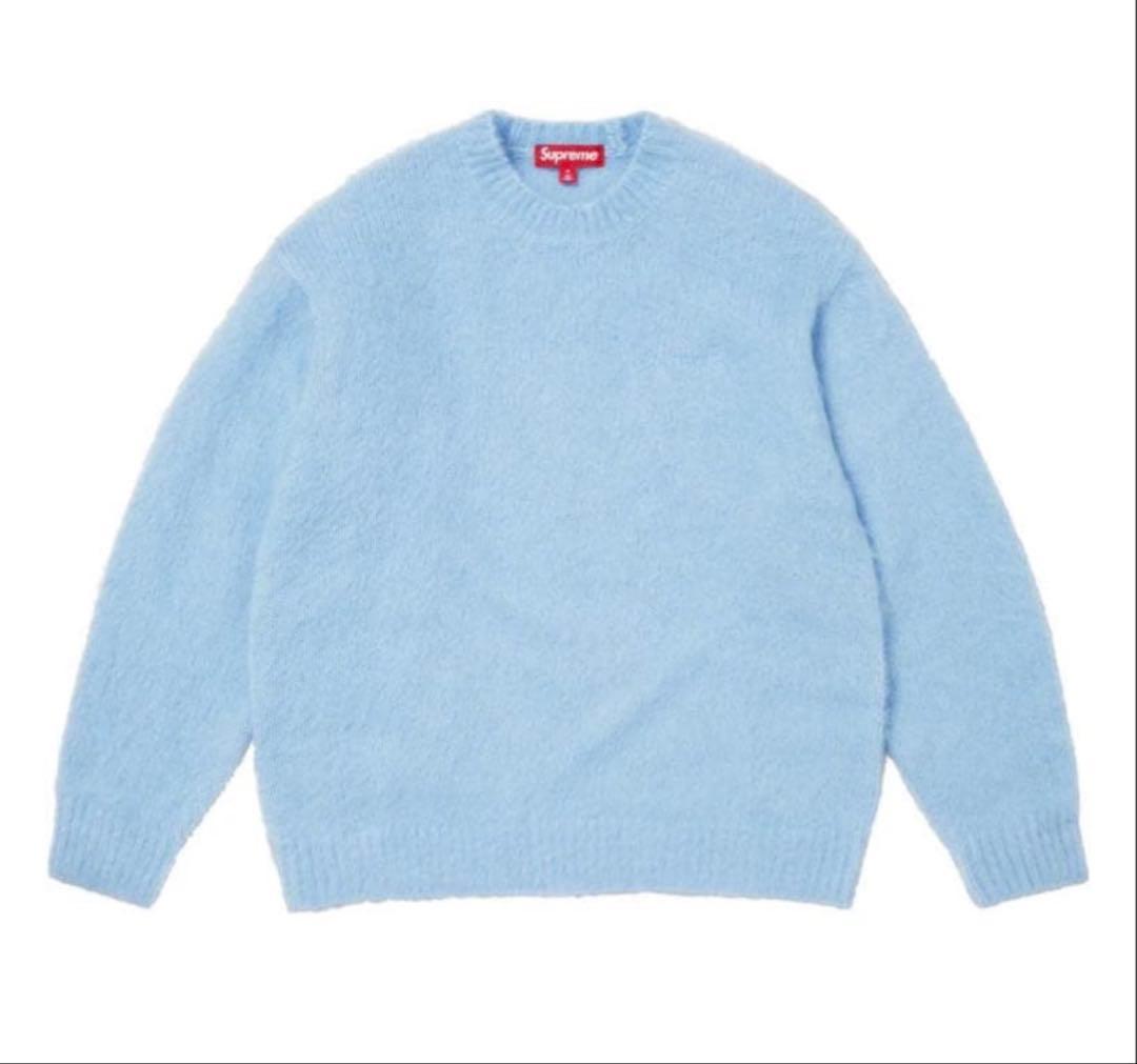 Supreme Brushed Mohair Sweater ライトブルー M
