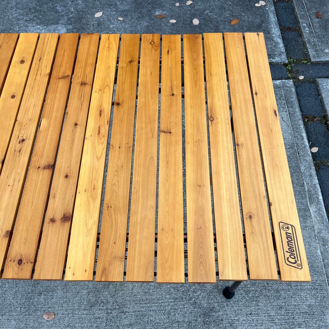 コールマン　ナチュラルウッドロールテーブルクラシック110