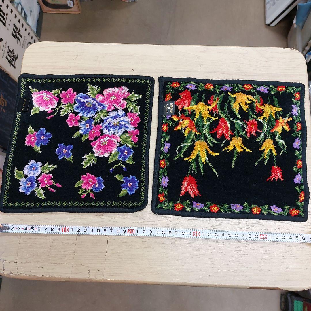 アーンジョー ハンカチ 花柄 10枚 未使用 長期保管品 多少の傷 汚れあり