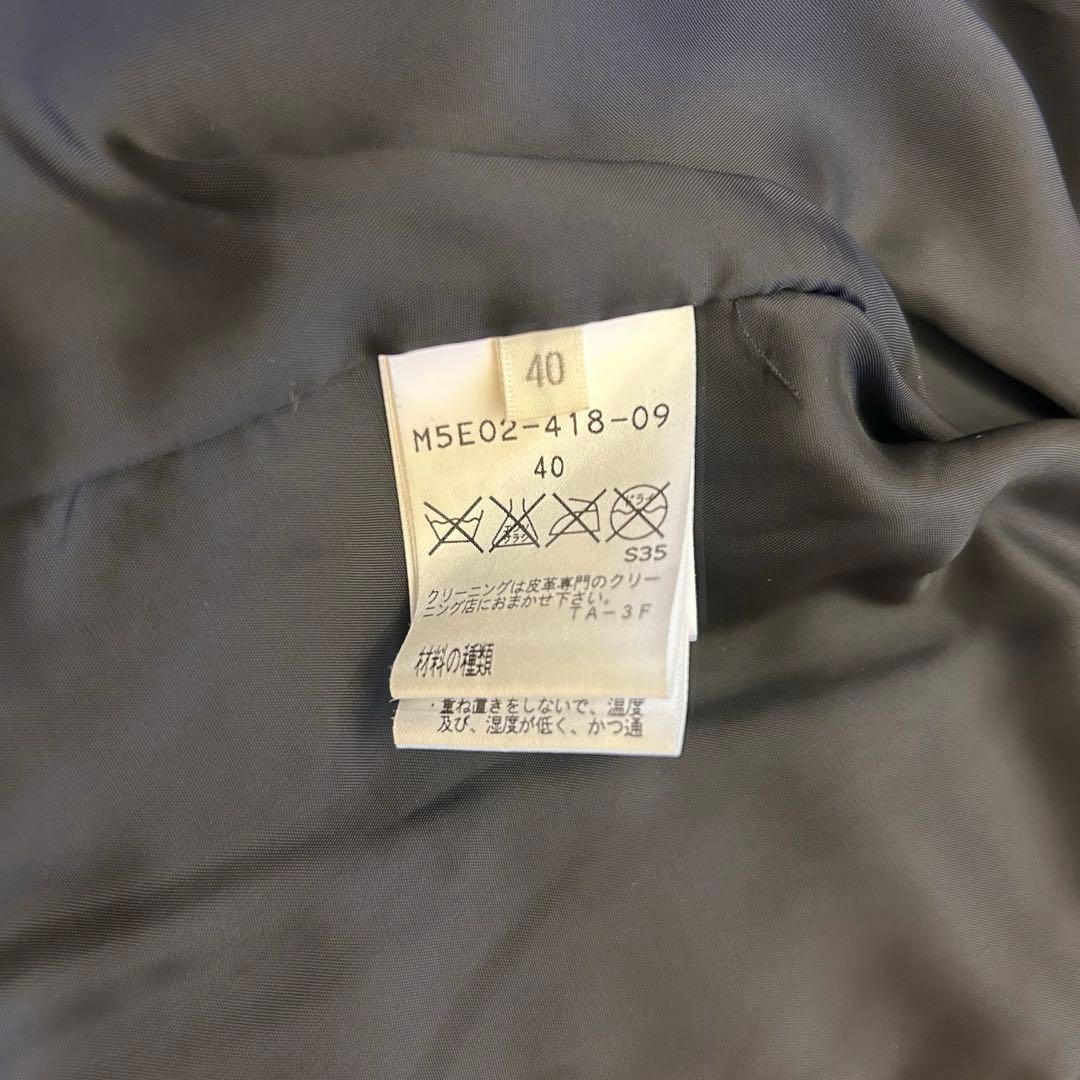 ★未使用★ EPOCA エポカ シングルレザージャケット ラムレザー ラムファー