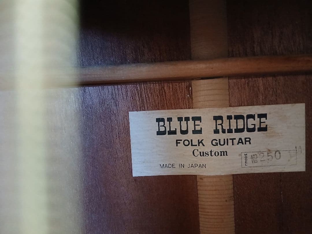 BLUERIDGE FOLK GUITAR Custom (セミHC付)