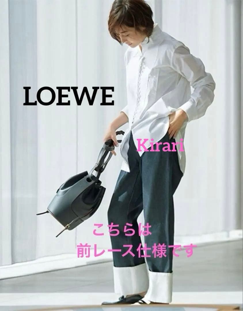 タグ付未使用 ロエベLOEWE ロングアシンメトリーデザインシャツ ユニセックス