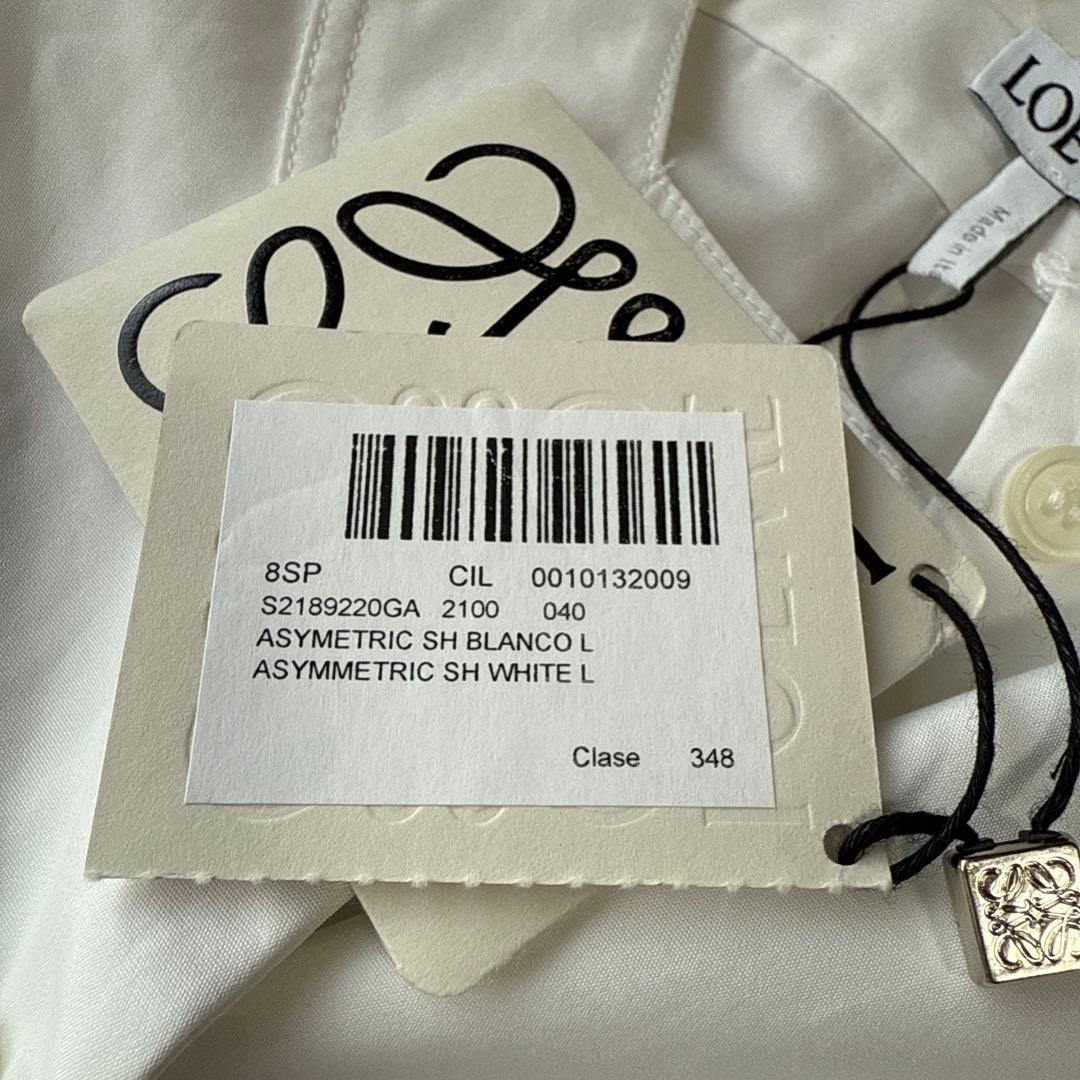 タグ付未使用 ロエベLOEWE ロングアシンメトリーデザインシャツ ユニセックス