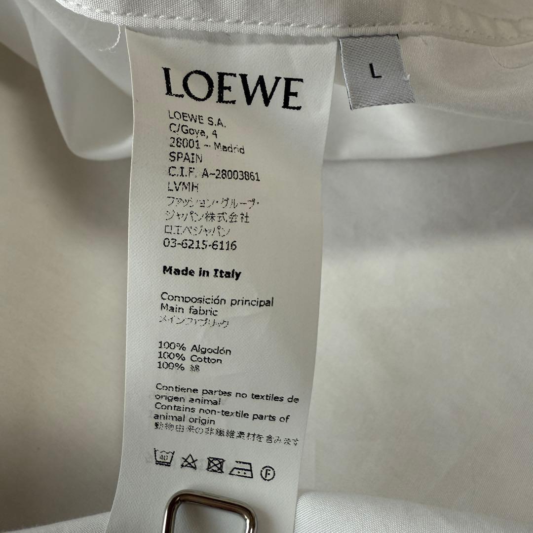 タグ付未使用 ロエベLOEWE ロングアシンメトリーデザインシャツ ユニセックス