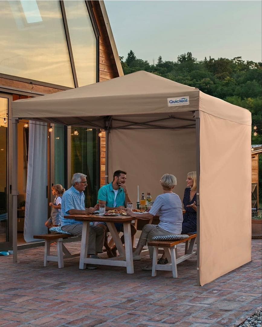 ワンタッチ タープテント 3m UVカット 耐水 スチール キャンプ アウトドア