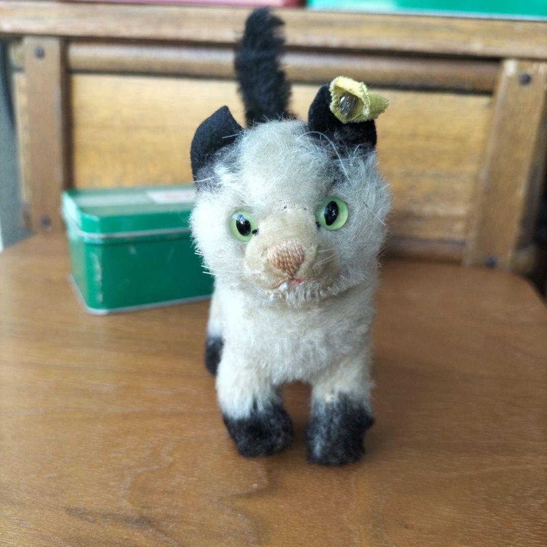 ビンテージ　シュタイフ　Gussy キャット　猫