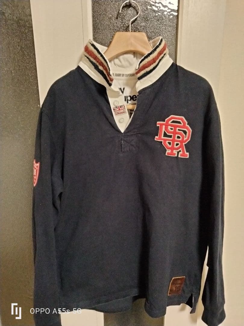 Superdry ラガーシャツ ネイビー サイズ15