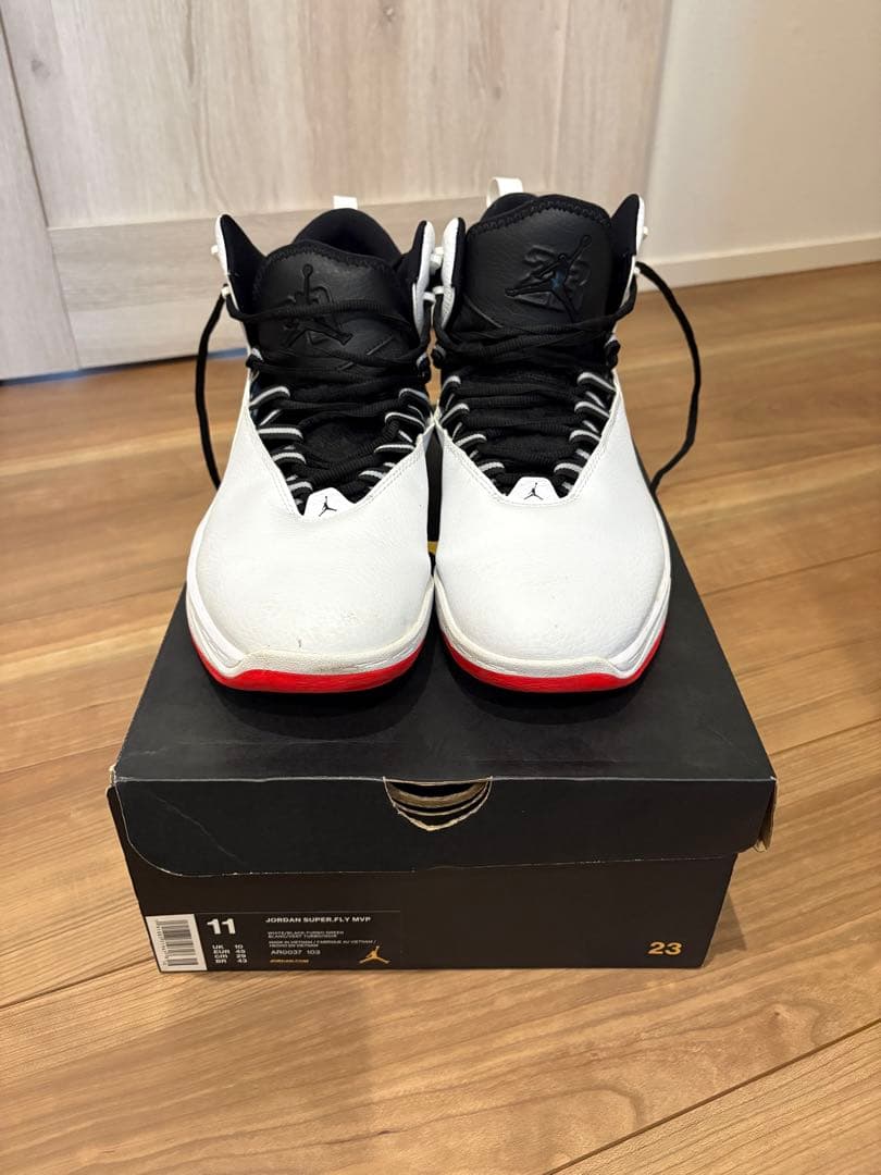 Jordan スーパーフライ　MVP シューズ 11 ホワイト/ブラック/レッド