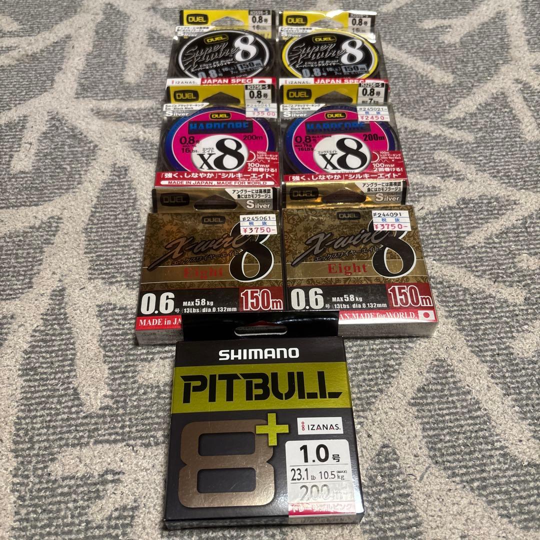 DUELのPEラインが6個とSHIMANOのPEライン1個 まとめ売り